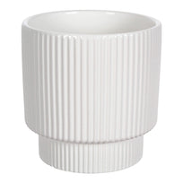 Art.10883 Base Cerámica Rayas Mediana 13x12.5cm 1pz