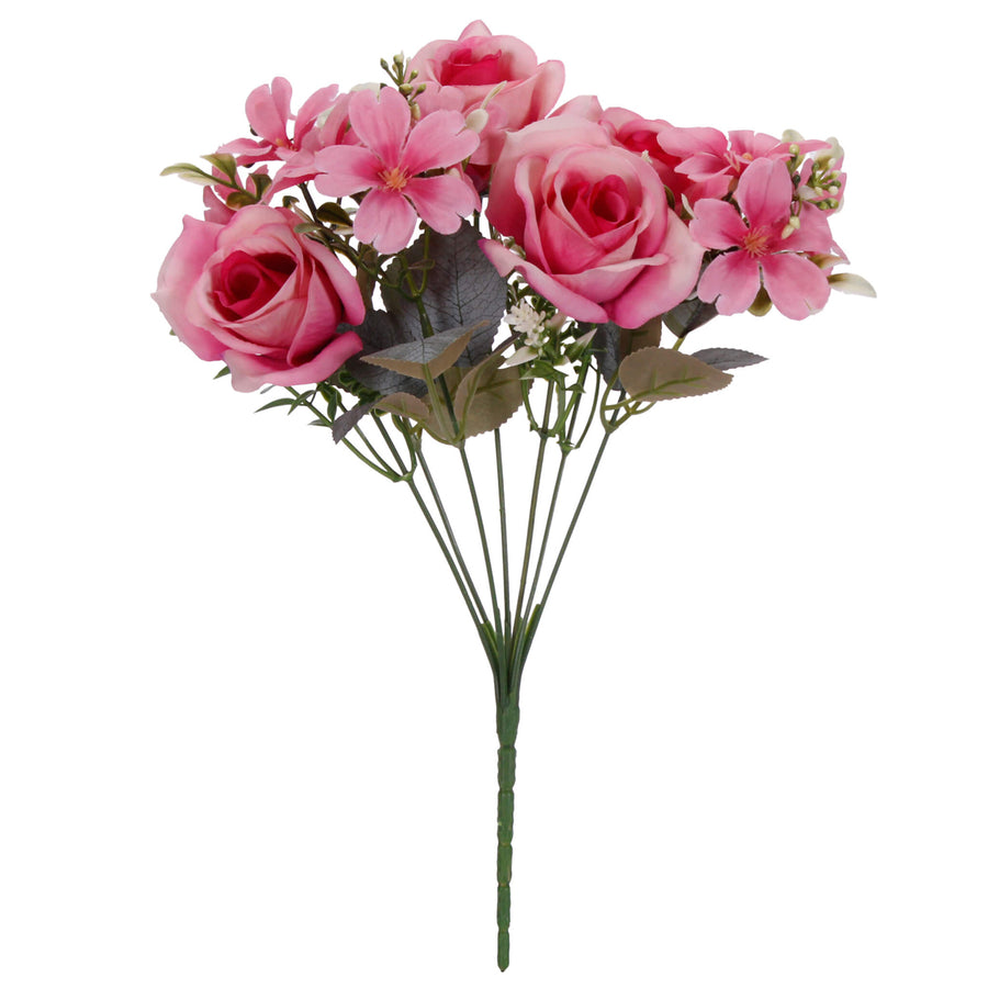 Art.11551 Ramo Mixto Rosas x7 32cm 1pz