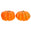 Fantasías Miguel Art.11673 Set Calabazas Premium 8x12cm    (aprox) 2pz Naranja