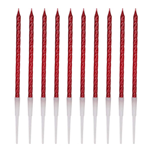 Art.12073 Vela Metálica Espiral 13.5cm 10pz