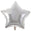 Fantasías Miguel Art.12222 Globo Metalizado Estrella 60cm 1pz Plata