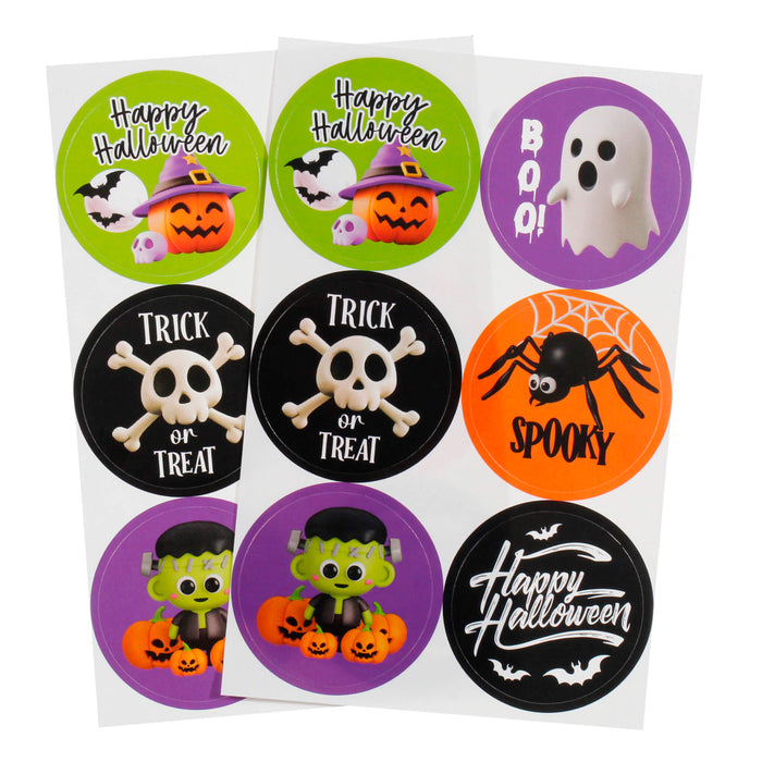 Art.12394 Calcomanía Halloween Personajes 4.5cm 12pz