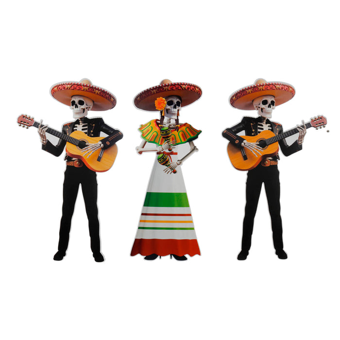 Art.12403 Adorno Mariachis 59x34cm 3pz