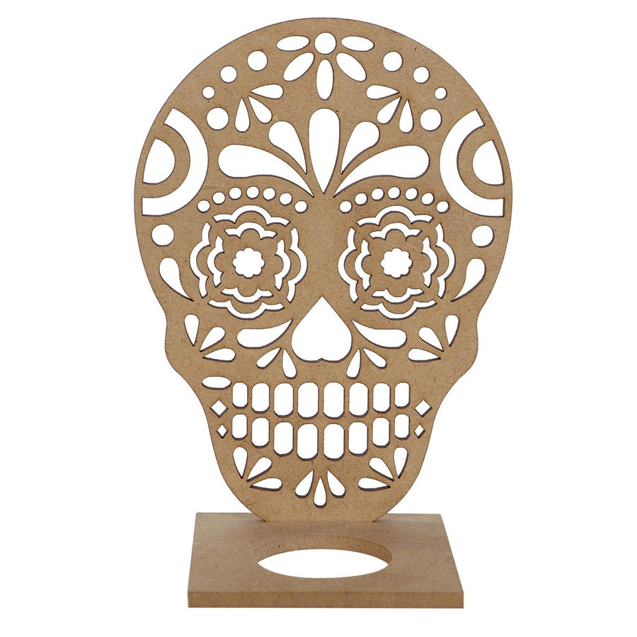 Art.1828 Calavera Linterna C/Base 14x10