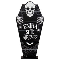 Art.2157 Ataud Calavera C/Base 58.X29cm