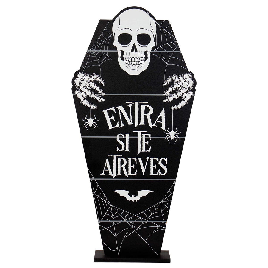 Art.2157 Ataud Calavera C/Base 58.X29cm