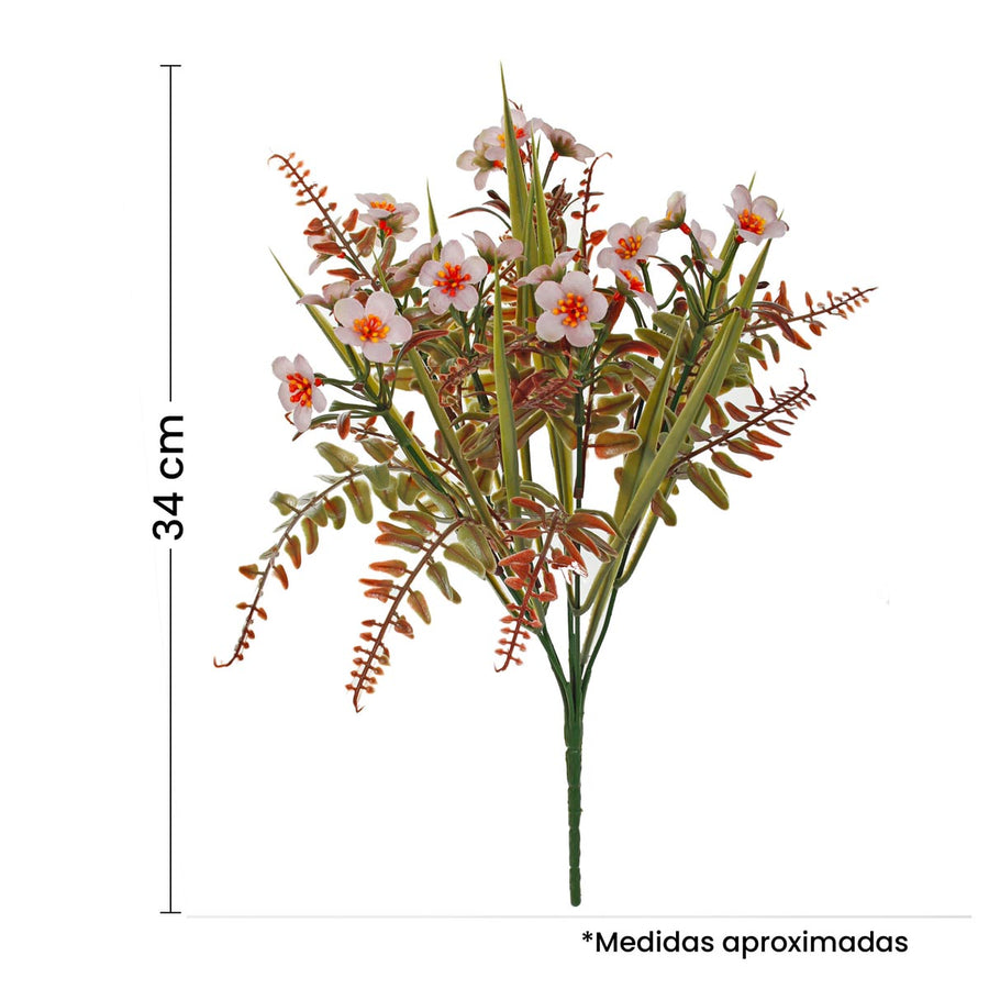 Art.2388 Ramo Plantita Con Flor 34cm 1pz