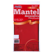 Art.2650 Mantel Metalizado 1.37x1.83m 1pz