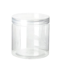 Art.3335 Bote De Plástico Redondo Con Tapa 550 ml 10x10x10cm 1pz