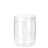 Art.3371 Bote De Plástico Redondo Con Tapa 200ml 8.5x6.5x6.5cm 1pz