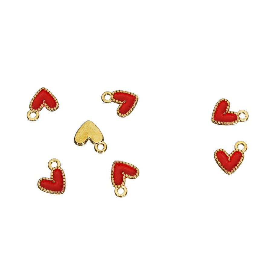 Art.3531 Dije Corazón Chico 10x9mm 7pz