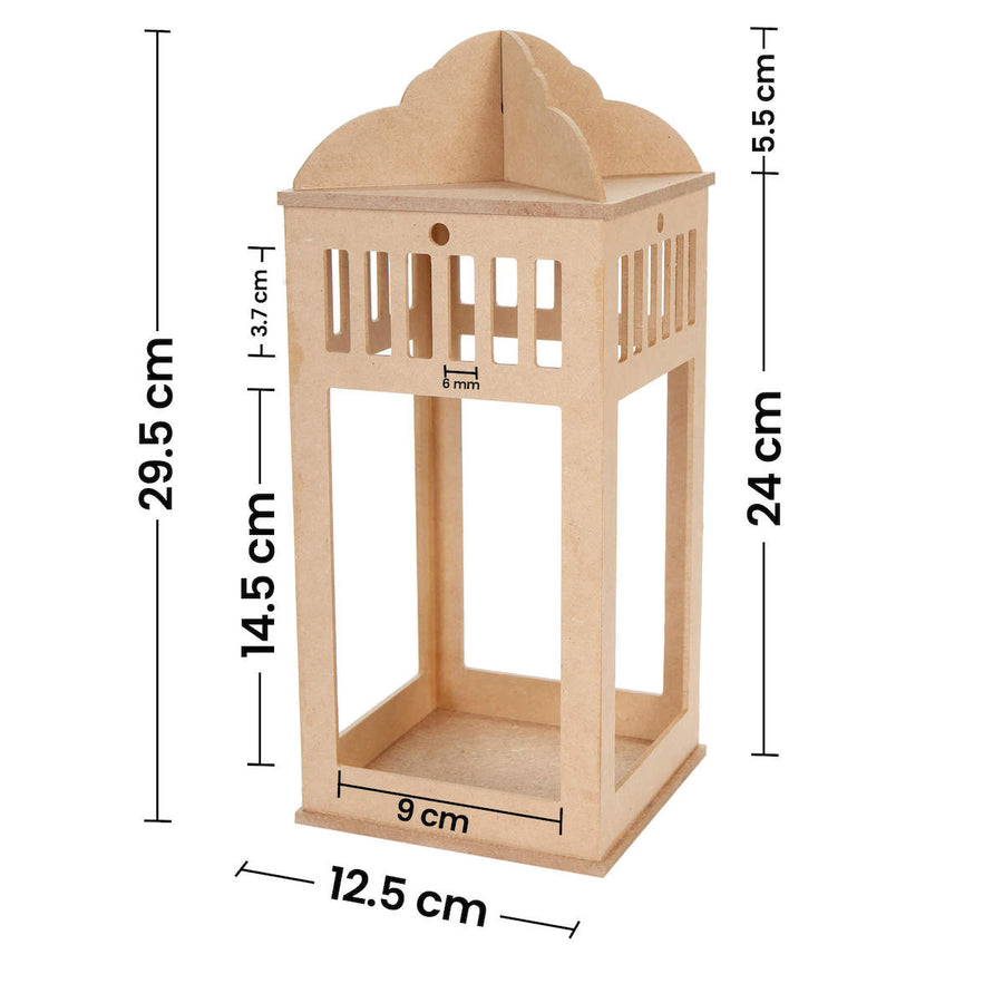 Art.385 Quinqué Madera 29.5x12.5x12.5cm 1pz