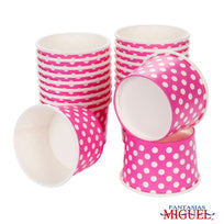Art.3965 Vaso Impreso Con Puntos (Aprox 118ml) 5x7cm 24pz