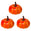 Fantasías Miguel Art.4298 Calabazas 7x8cm    (Aprox) 3pz Naranja