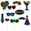 Fantasías Miguel Art.4519 Pick Figuras Cumple Neón  11pz Multi-Color
