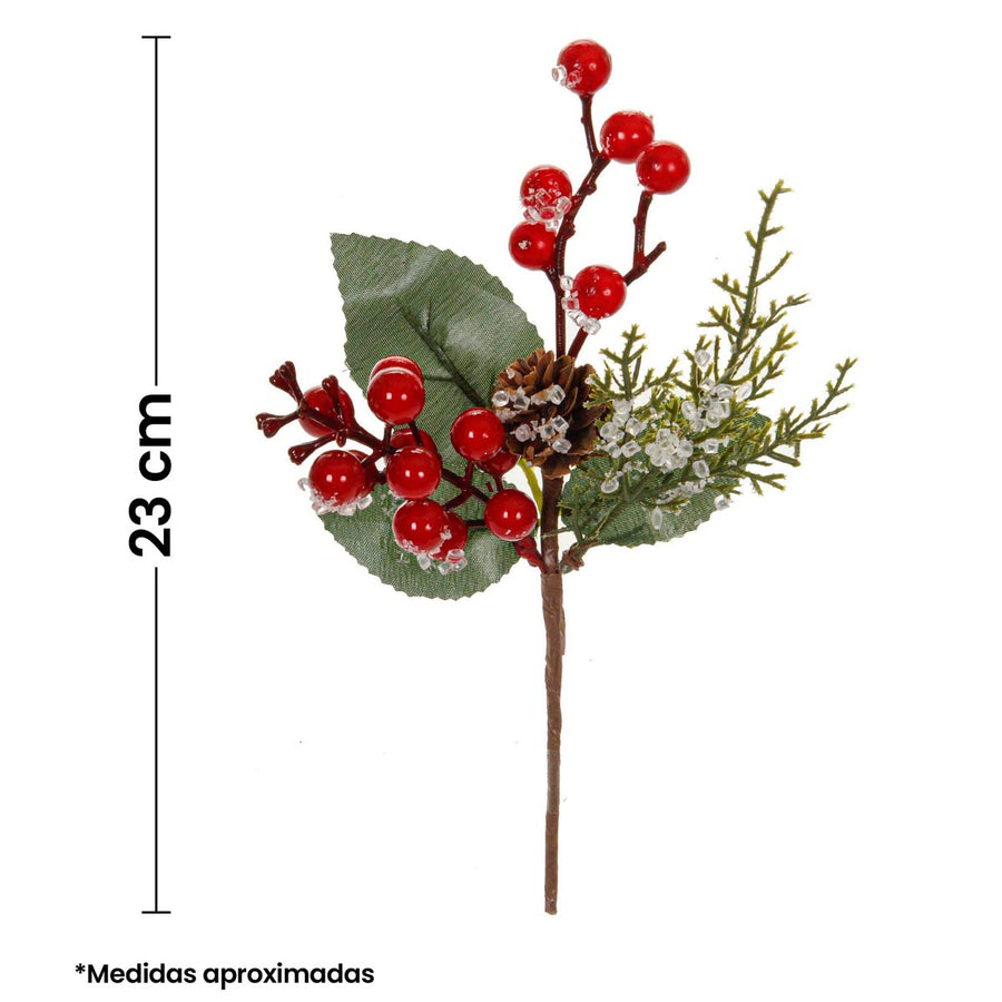 Art.4883 Pick Cerezas Con Hielo 23cm 1pz