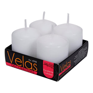 Art.4998 Caja Vela Lisa 5x4cm 4pz