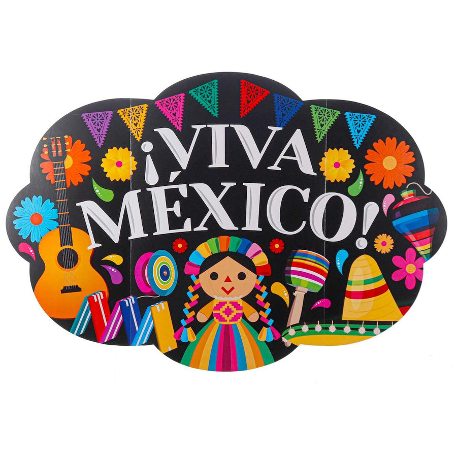 Art.5679 Letrero Viva México 60x88cm 1pz