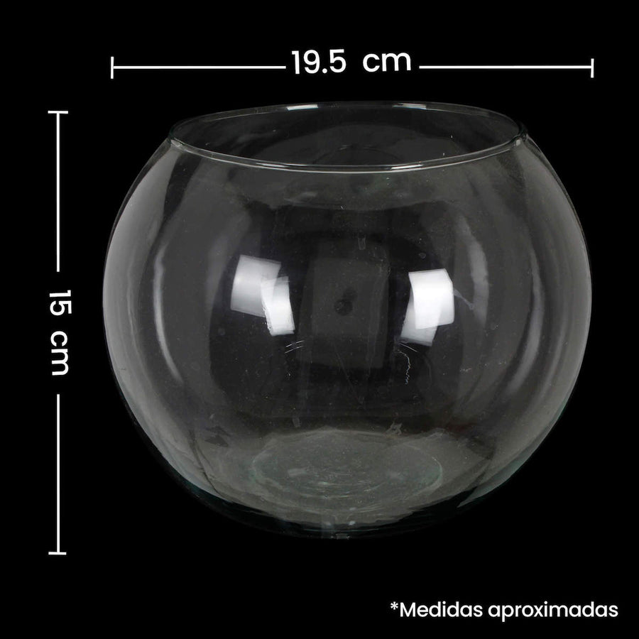Art.6755 Pecera Cristal 15x19.5cm (Aprox) 1pz