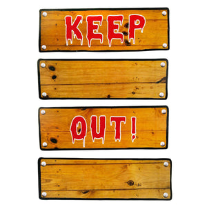 Art.701 Letrero Keep Out 20x59cm 4pz