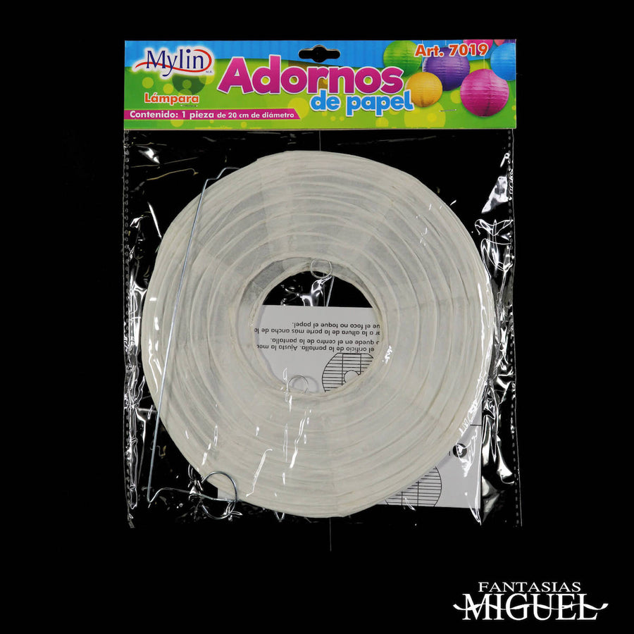 Art.7019 Adorno De Papel Redondo 20cm 1pz
