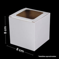 Art.8252 Caja De Cartón/Pvc 8x8x8cm 1pz