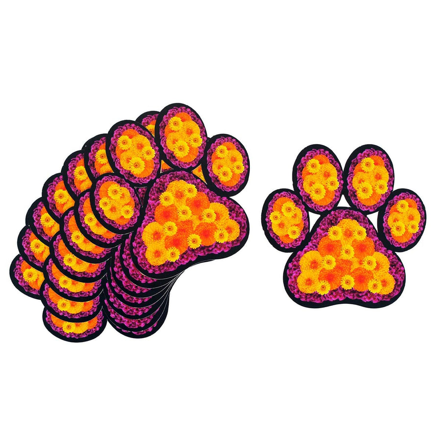 Art.859 Adorno Huella Flores 14x14cm 8pz