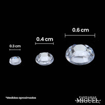 Art.9574 Piedra Acrílica Con Adhesivo Varios (aprox 270pz) 1 Planilla