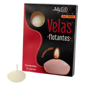 Art.9590 Velas Flotantes 3x4cm 12pz
