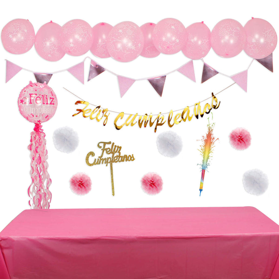 Art.10012 Kit Cumpleaños Niña 1pz