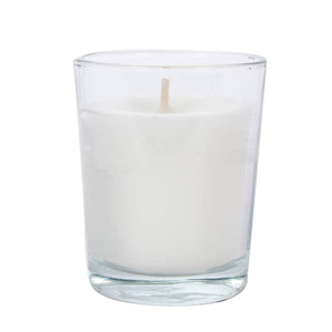 Art.10109 Veladora Decorativa De Cristal Blanco