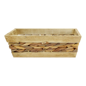 Art.4812 Canasta De Madera Con Mecate