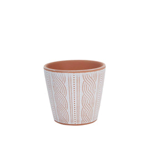 Art.595 Maceta De Barro Con Grecas