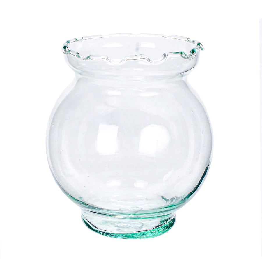 Art.6330 Florero Cristal 14x12.5cm (Aprox) 1pz