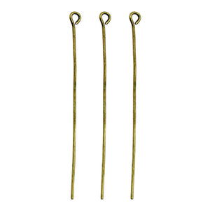 Art.7041 Alfiler Con Argolla Oro Antigüo