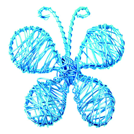 Art.7623 Mariposa Con Alambre