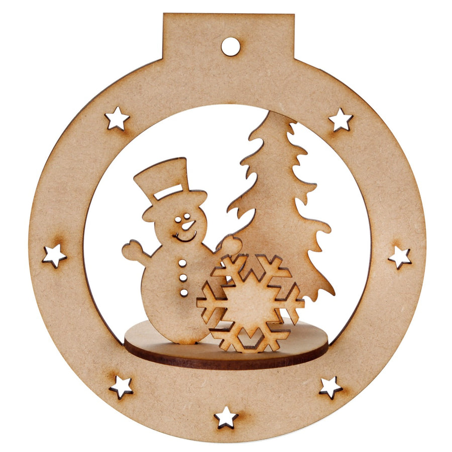 Art.9312 Esfera 3d Navidad Mdf