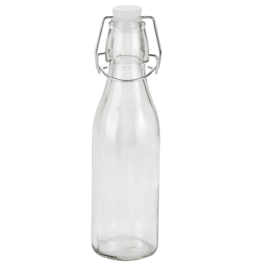 Art.9617 Botella Cristal Con Tapón Clip 210ml