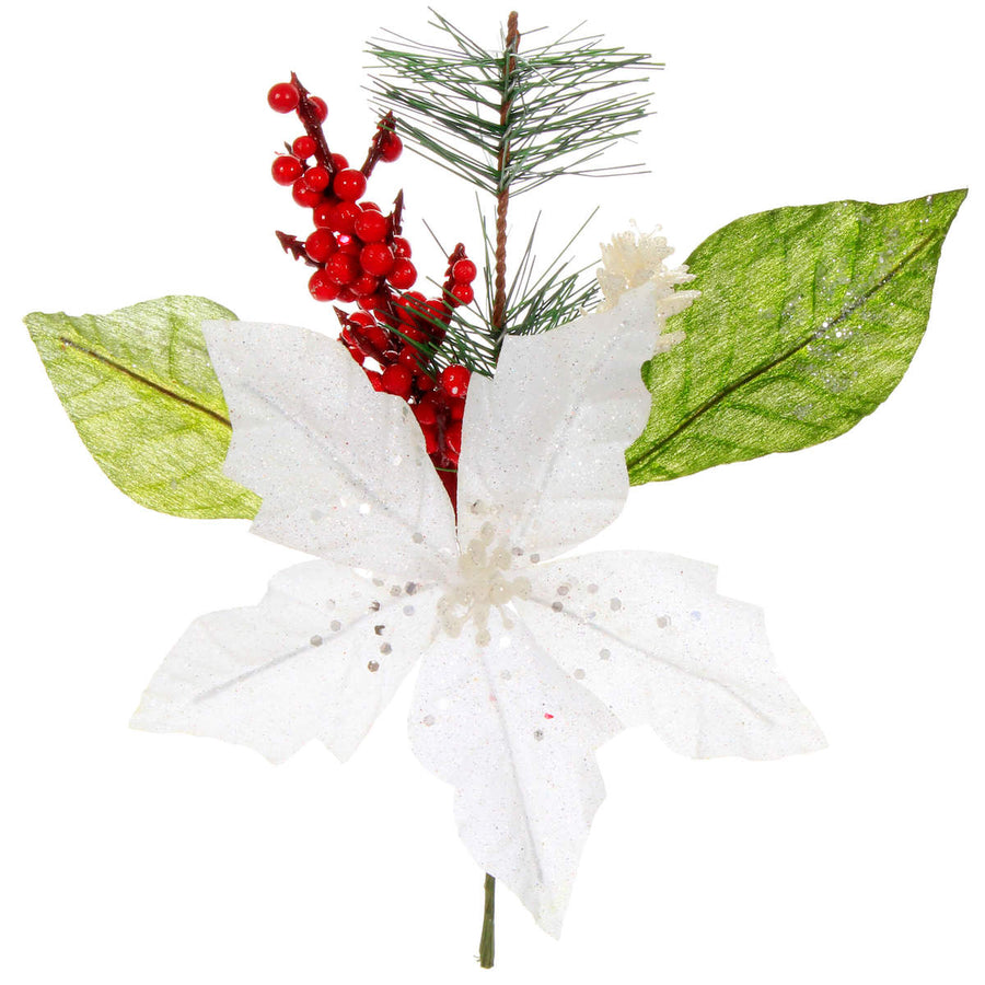 Art.9854 Pick Noche Buena Con Cerezas Diamantada