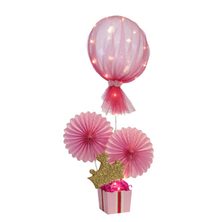 Centro De Mesa Princesa Con Globo
