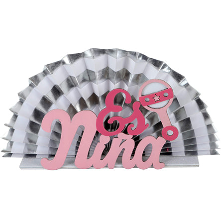 Adorno Abanico Es Niña