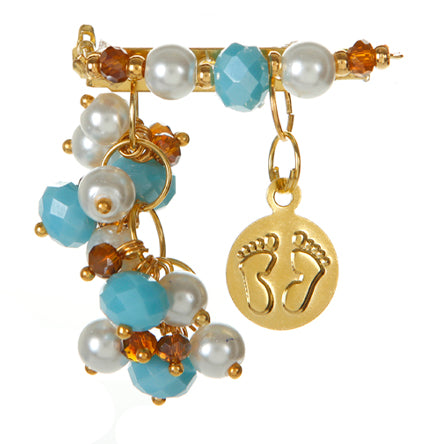 Distintivo Con Dije Piesitos