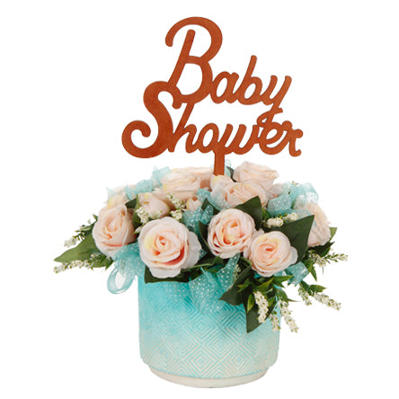 Centro De Mesa Agua Baby Shower