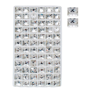 Art.10085 Cristal Rectangular 8x10mm 72pz