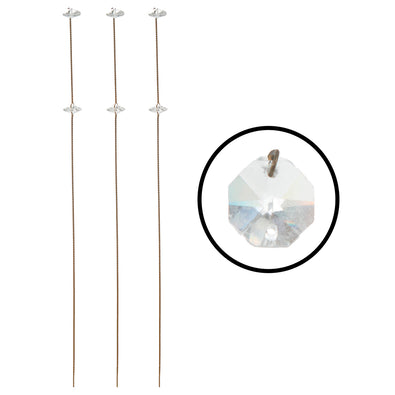 Fantasías Miguel Art.10422 Vara Octagon Cristal 30cm 3pz