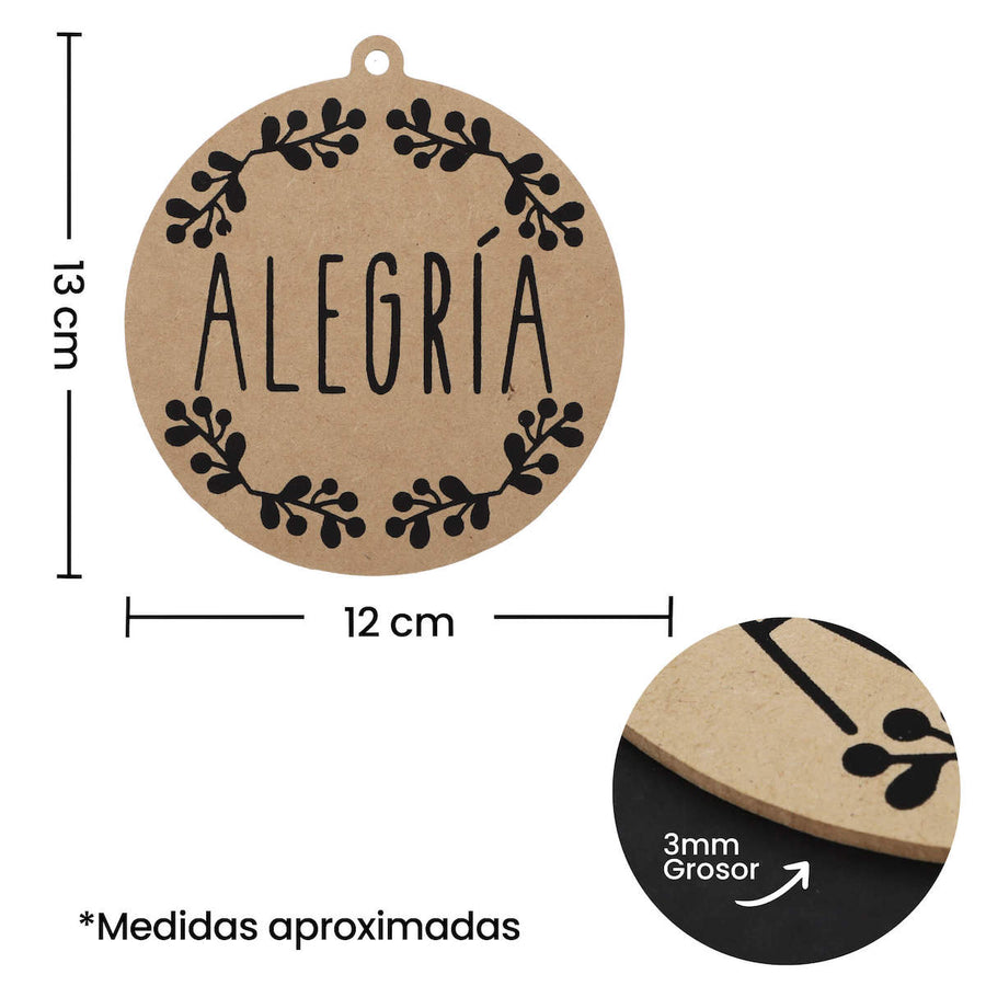 Art.10758 Esfera Deseos Serigrafía 13x12cm 1pz