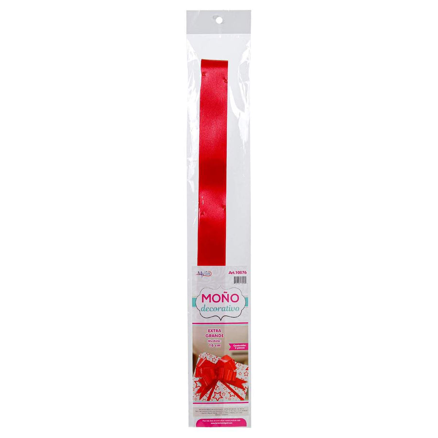 Art.10876 Moño Decorativo Extra 16cm 2pz