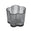 Fantasías Miguel Art.11202 Portavela Flor 6x7.7cm 1pz Gris
