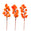 Fantasías Miguel Art.11679 Pick Otoñal Cerezas 15cm - 19cm 3pz Naranja