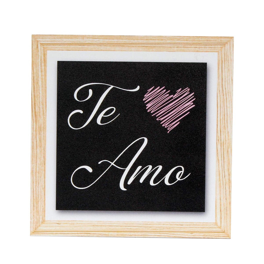 Art.11697 Cuadro Te Amo 15x15cm